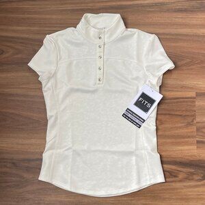 FITS Women's Short Sleeve Show Shirt - Cream - Medium